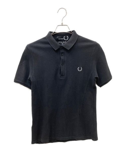 FRED PERRY（フレッドペリー）FRED PERRY (フレッドペリー) RAF SIMONS (ラフシモンズ) ポロシャツ ブラック サイズ:Sの古着・服飾アイテム