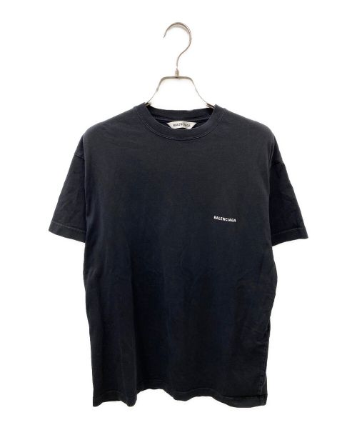 BALENCIAGA（バレンシアガ）BALENCIAGA (バレンシアガ) スモールロゴプリントTシャツ ブラック サイズ:Lの古着・服飾アイテム