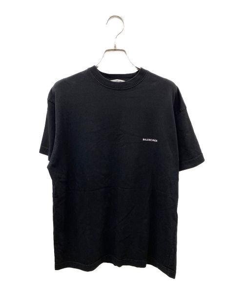 BALENCIAGA（バレンシアガ）BALENCIAGA (バレンシアガ) スモールロゴプリントTシャツ ブラック サイズ:Lの古着・服飾アイテム