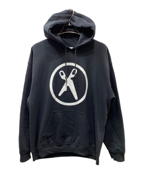 TWONESS NEW YORK（トゥーネスニューヨーク）TWONESS NEW YORK (トゥーネスニューヨーク) SHEARS LOGO HOODIE ブラック サイズ:Lの古着・服飾アイテム