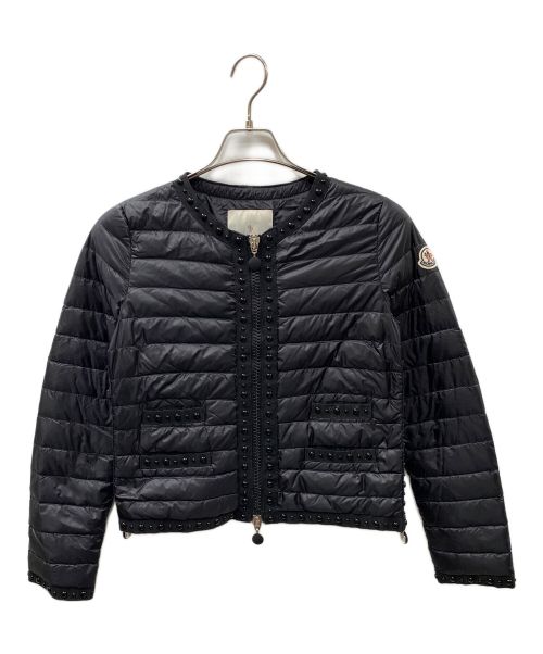 MONCLER（モンクレール）MONCLER (モンクレール) sacai (サカイ) スタッズ2WAY ダウンジャケット ブラック サイズ:SIZE0の古着・服飾アイテム