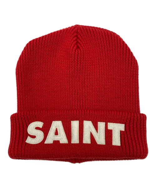 SAINT MICHAEL（セントマイケル）SAINT MICHAEL (セントマイケル) KNIT CAP レッドの古着・服飾アイテム