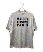 maison kitsuneメゾンキツネ）の古着「マルチカラープリントTシャツ」｜マルチカラー