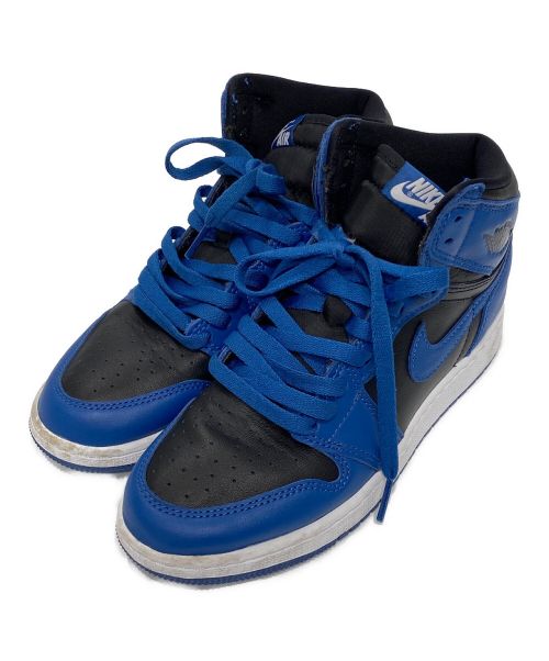 NIKE（ナイキ）NIKE (ナイキ) Air Jordan 1 High OG GS ブラック×ブルー サイズ:23.5の古着・服飾アイテム