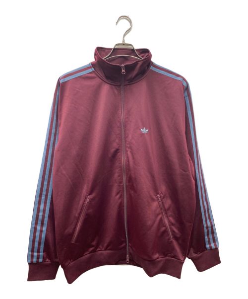 adidas（アディダス）adidas (アディダス) BECKENBAUER TRACK TOP MAROON ベッケンバウアー トラックトップ ジェンダーニュートラル トラックジャケット バーガンディー サイズ:Mの古着・服飾アイテム