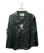 RAJABROOKEラジャブルック）の古着「WINDBREAKER SHIRT」｜ブラック×グリーン