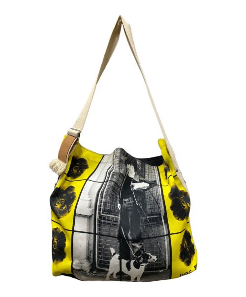 J.W.ANDERSON（ジェイダブリューアンダーソン）J.W.ANDERSON (ジェイダブリューアンダーソン) GILBERT&GEORGE (ギルバート＆ジョージ) DOG BOY SHOULDER BAG イエロー×グレーの古着・服飾アイテム