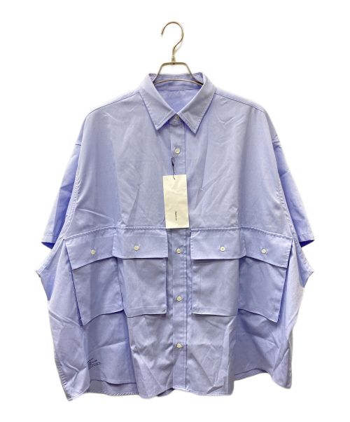 FreshService（フレッシュサービス）FreshService (フレッシュサービス) DRY OXFORD FLAP POCKET S／S SHIRT ブルー サイズ:FREEの古着・服飾アイテム