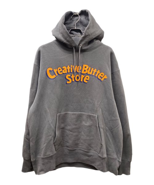 Creative（クリエイティブ）Creative (クリエイティブ) APPLE BUTTER STORE (アップルバターストア) コラボパーカー グレー サイズ:XXLの古着・服飾アイテム