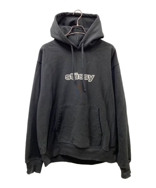 stussy（ステューシー）stussy (ステューシー) ロゴパーカー ブラック サイズ:XLの古着・服飾アイテム