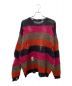 FLAGSTUFF (フラグスタフ) BORDER MOHAIR BORO SWEATER マルチカラー サイズ:XL：14000円