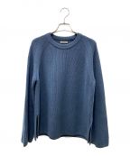 AURALEEオーラリー）の古着「SUPER FINE WOOL RIB KNIT」｜ネイビー