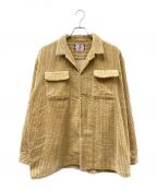 son of the cheese（サノバチーズ））の古着「BIG CORD FLAP Shirt」｜ブラウン