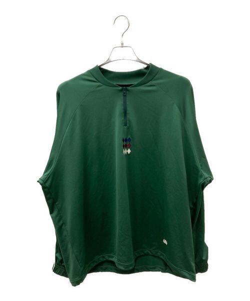 ballaholic（ボーラホリック）ballaholic (ボーラホリック) Half Zip Pullover Jersey グリーン サイズ:Lの古着・服飾アイテム