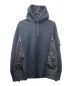 sacai（サカイ）の古着「Sponge SWEAT X NYLON TWILL Hoodie」｜ブラック