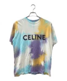 CELINE（セリーヌ）の古着「タイダイ染めスタッズロゴTシャツ」｜マルチカラー