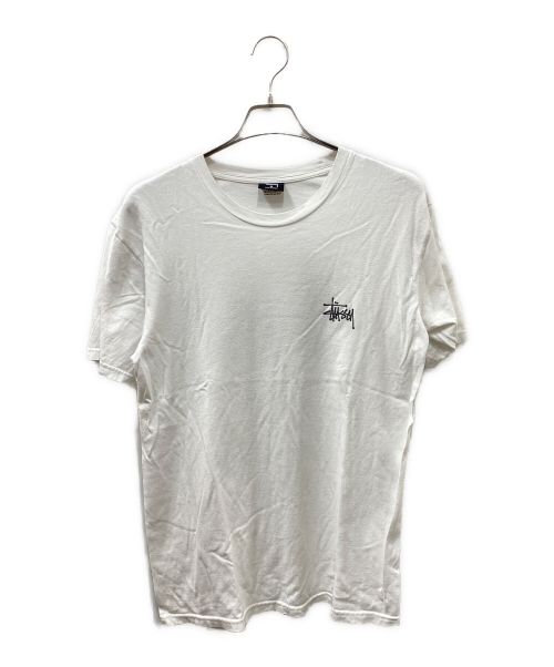 stussy（ステューシー）stussy (ステューシー) ロゴプリントTシャツ ホワイト サイズ:Mの古着・服飾アイテム