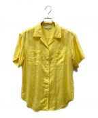 Christian Dior Sportsクリスチャン ディオールスポーツ）の古着「オールドリネンシャツ」｜イエロー