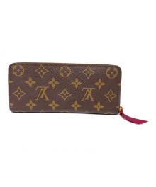 LOUIS VUITTON（ルイ ヴィトン）の古着「ポルトフォイユ･クレマンス モノグラム　長財布」｜フューシャ