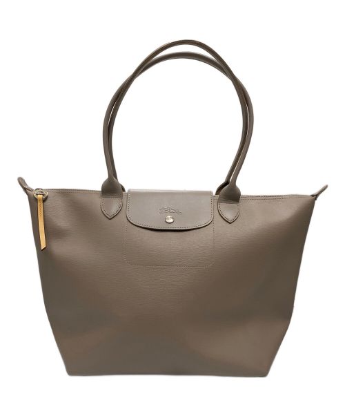 LONGCHAMP（ロンシャン）LONGCHAMP (ロンシャン) Le Pliage City L Tote bag ベージュの古着・服飾アイテム