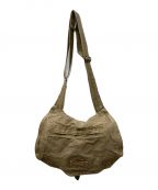 NO BLANDノーブランド）の古着「Linen Shoulder Bag」｜カーキ