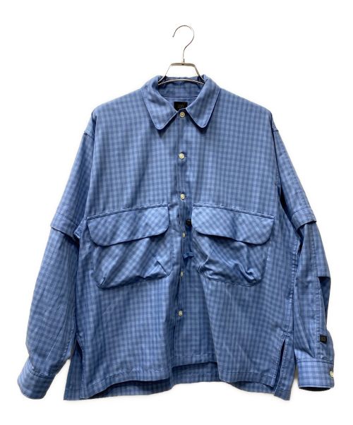 DAIWA PIER39（ダイワ ピア39）DAIWA PIER39 (ダイワ ピア39) TECH SPORTS OPEN COLLAR SHIRTS ブルー サイズ:Mの古着・服飾アイテム