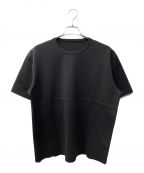 DESCENTE ALLTERRAINデザイント オルテライン）の古着「フュージョンニット半袖シャツ」｜ブラック