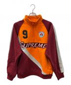 SUPREMEシュプリーム）の古着「24SS Equipe Half Zip Sweatshirt」｜オレンジ×ボルドー