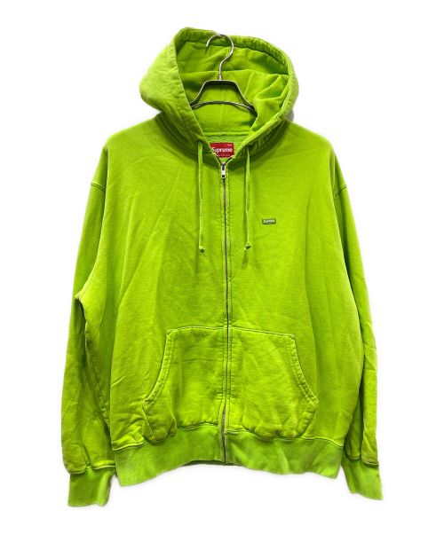 SUPREME（シュプリーム）SUPREME (シュプリーム) 24SS Overdyed Small Box Zip Up Hooded Sweatshirt Lime サイズ:Mの古着・服飾アイテム