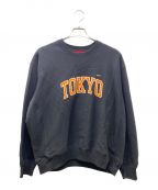 SUPREMEシュプリーム）の古着「24SS Shop Small Box Crewneck Tokyo」｜ブラック×オレンジ