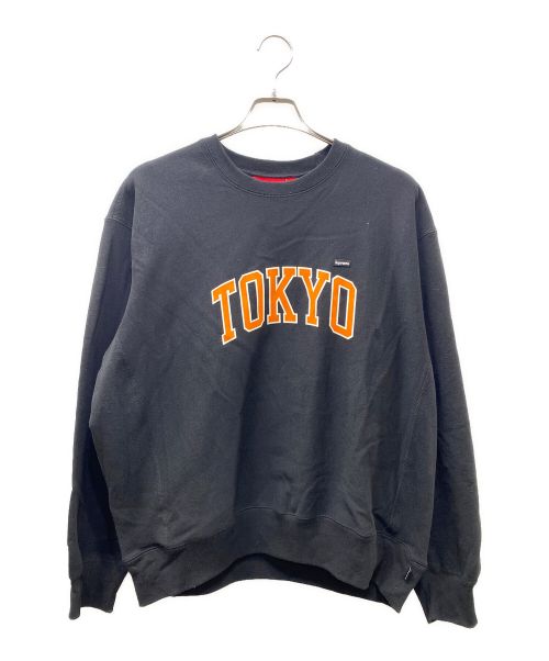 SUPREME（シュプリーム）SUPREME (シュプリーム) 24SS Shop Small Box Crewneck Tokyo ブラック×オレンジ サイズ:Mの古着・服飾アイテム