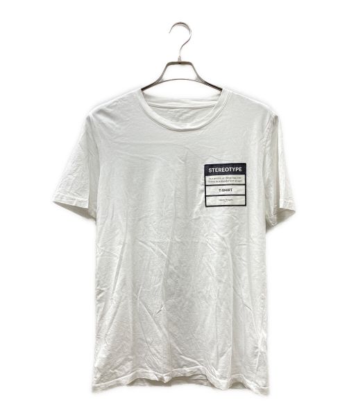 Maison Margiela（メゾンマルジェラ）Maison Margiela (メゾンマルジェラ) ステレオタイプパッチTシャツ ホワイト サイズ:48の古着・服飾アイテム