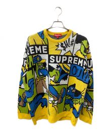 SUPREME（シュプリーム）の古着「20SS Cartoon Sweater カートゥーンセーター ニット」｜イエロー×ブルー