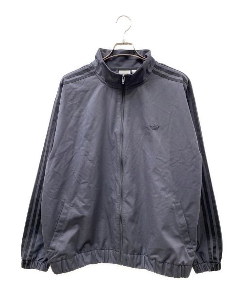 adidas（アディダス）adidas (アディダス) スタンドカラートラックジャケット チャコールグレー サイズ:2XLの古着・服飾アイテム