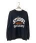 stussy（ステューシー）の古着「COLLEGIATE CREW PIGMENT DYED NATURAL スウェット」｜ブラック