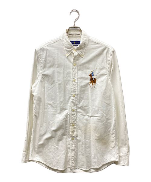 POLO RALPH LAUREN（ポロ・ラルフローレン）POLO RALPH LAUREN (ポロ・ラルフローレン) ビッグポロ刺繍BDシャツ ホワイト サイズ:Mの古着・服飾アイテム