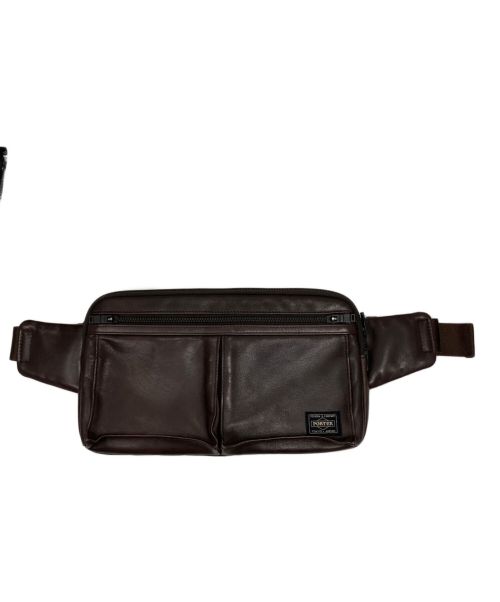 PORTER（ポーター）PORTER (ポーター) AMAZE WAIST BAG  アメイズレザーショルダーポーチ ブラウン サイズ:表記なしの古着・服飾アイテム