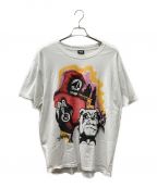 stussyステューシー）の古着「REAPER TEE プリントTEE」｜ホワイト