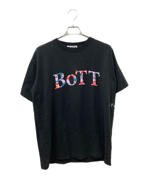 BoTT（ボット）BoTT (ボット) BAL (バル) 永井博 (ナガイヒロシ) プリントTシャツ ブラック サイズ:Lの古着・服飾アイテム