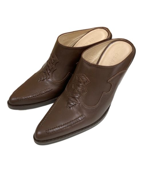 CLANE（クラネ）CLANE (クラネ) WESTERN SOBO SANDAL ブラウン サイズ:23の古着・服飾アイテム