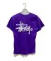 stussy (ステューシー) プリントTシャツ パープル サイズ:SIZE S：3980円