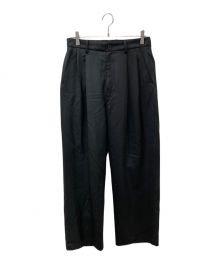 cornier（コルニエ）の古着「WORSTED WOOL WIDE PANTS」｜グレー