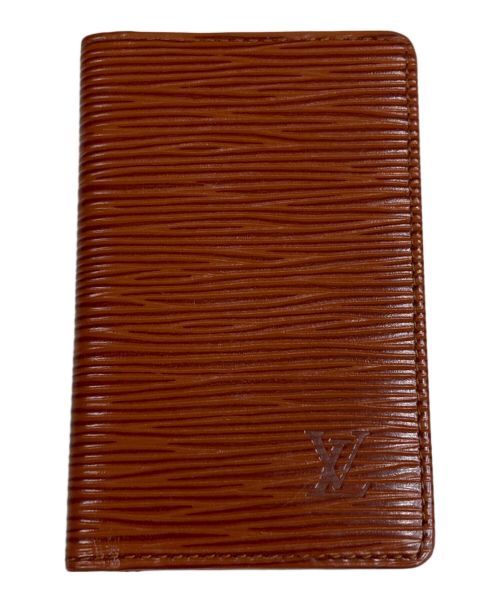 LOUIS VUITTON（ルイ ヴィトン）LOUIS VUITTON (ルイ ヴィトン) ポシェットカルトヴィジット　カードケース ブラウンの古着・服飾アイテム