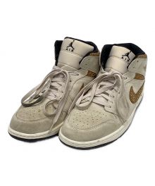 NIKE（ナイキ）の古着「Air Jordan 1 Mid SE "Brown Elephant" ハイカットスニーカー」｜ベージュ×ブラウン