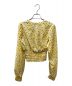 H BEAUTY&YOUTH (エイチ ビューティアンドユース) FLOWER PRINT SHRRING BLOUSE イエロー サイズ:サイズ標記無し：7000円