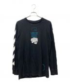 OFFWHITEオフホワイト）の古着「DRIPPING ARROWS L/S T-SHIRT ロングスリーブカットソー」｜ブラック