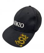 KENZOケンゾー）の古着「Dragon Kenzo Cap ドラゴンナイロンキャップ」｜ブラック