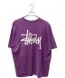 stussy (ステューシー) ロゴプリントTシャツ パープル サイズ:SIZE XL：5000円