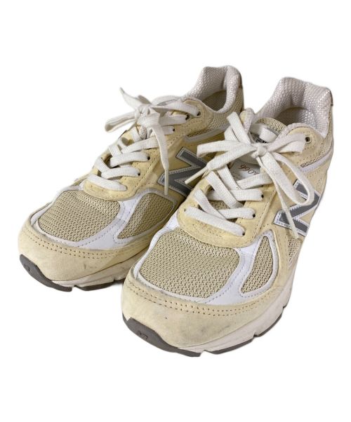 NEW BALANCE（ニューバランス）NEW BALANCE (ニューバランス) U990TE4 ローカットスニーカー ホワイト×アイボリー サイズ:23.5の古着・服飾アイテム