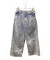 MAISON SPECIAL（メゾンスペシャル）の古着「11oz Chemical Over-Dye Denim Buggy Pants」｜ブルー×ホワイト